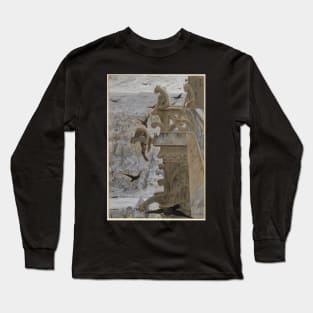 "Notre Dame de Paris" by Luc-Olivier Merson (1881) - original painting cleaned and restored Long Sleeve T-Shirt